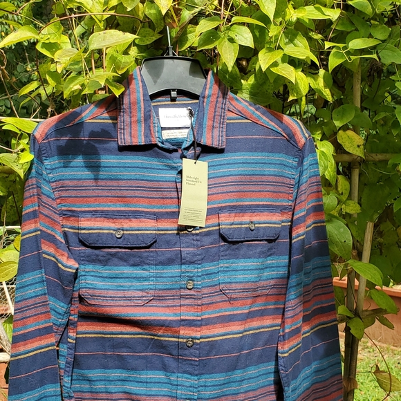 GOOD FELLOW & CO. BRUSHED FLANNEL Shirt Midweight Size Sm 100% Cotton NWT Unisex - Picture 1 of 9